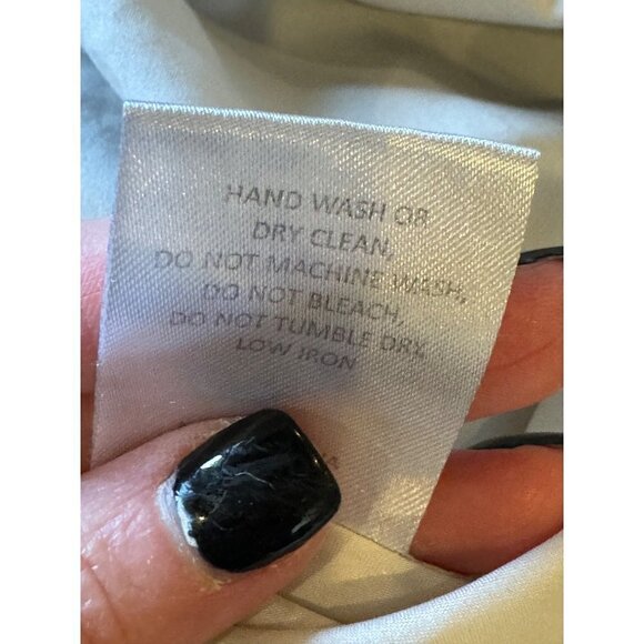 Hutch Aidy Dress Womens 10 Black Ivory Palm Print Button Front Knee Length - Picture 15 of 15